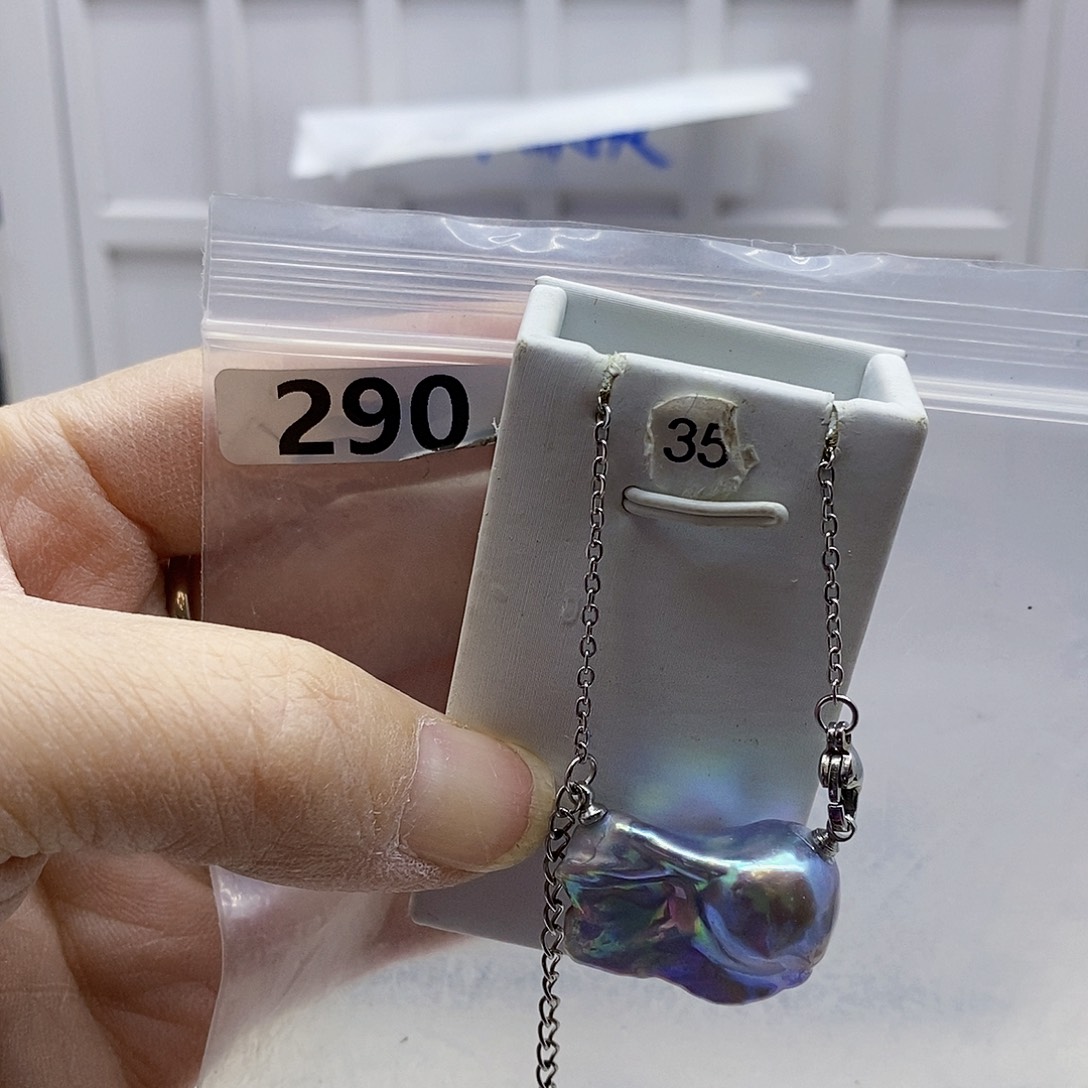 颈饰合金淡水珍珠