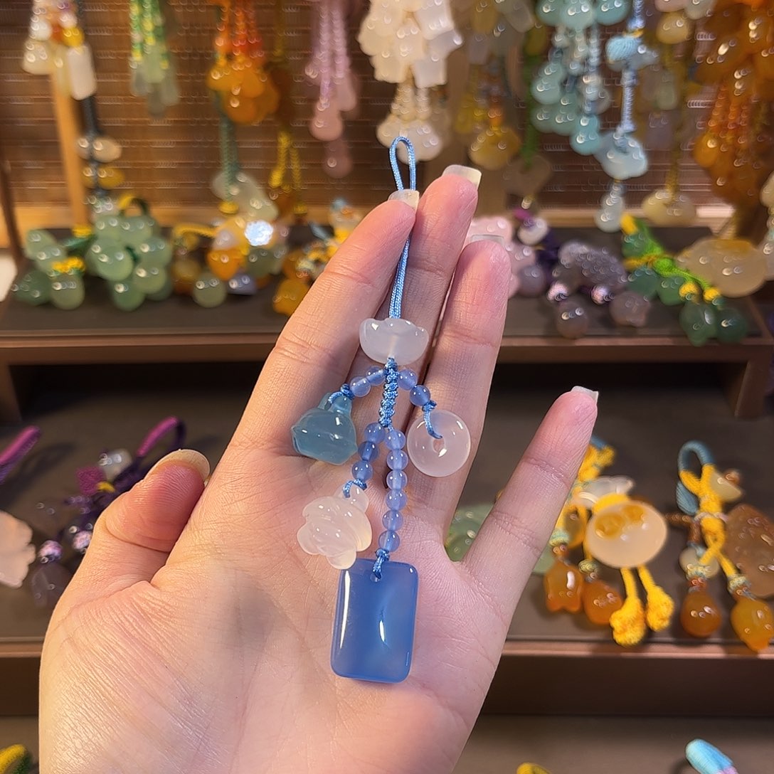 玛瑙/玉髓未镶嵌车挂