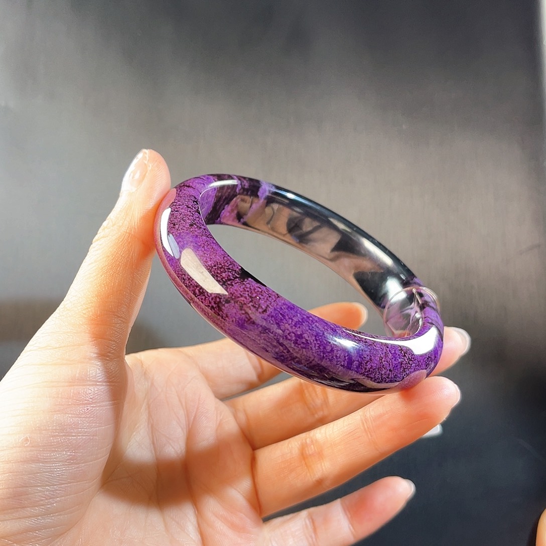 未镶嵌苏纪石（舒俱来）南非舒俱来老矿料手镯