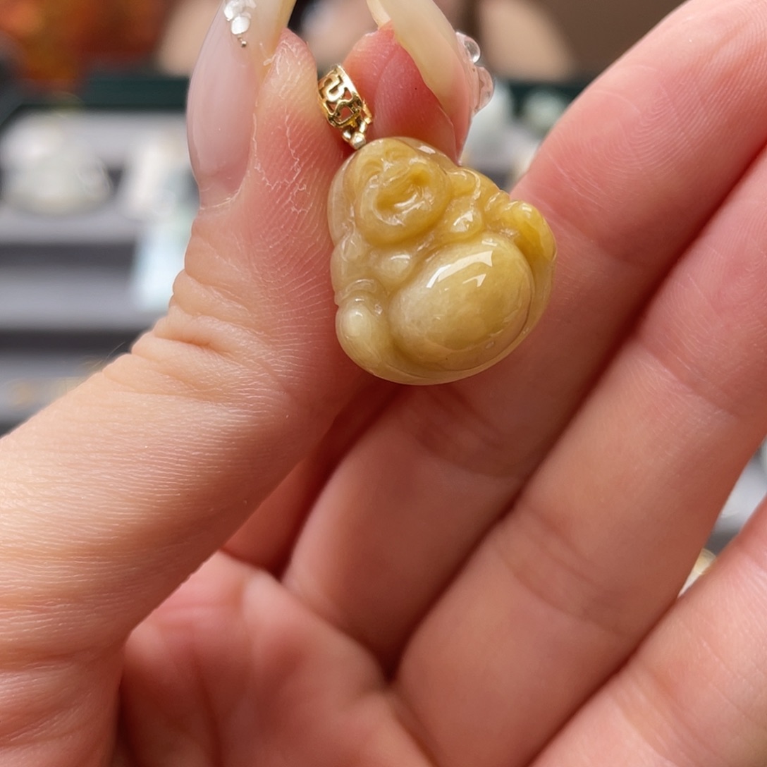 翡翠银S925镶嵌吊坠(不含链)