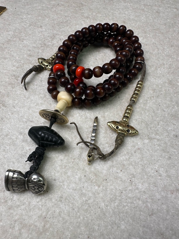 念珠 擦擦 计数器 藏印 老物件