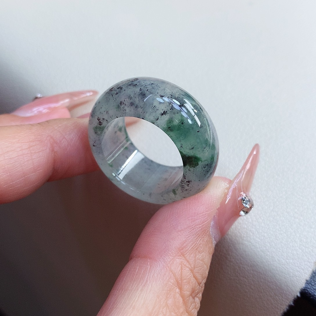 翡翠未镶嵌戒指22-23号