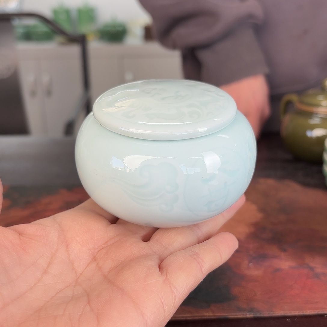 龙泉云间青瓷小米茶器