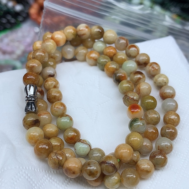 翡翠未镶嵌颈饰手串