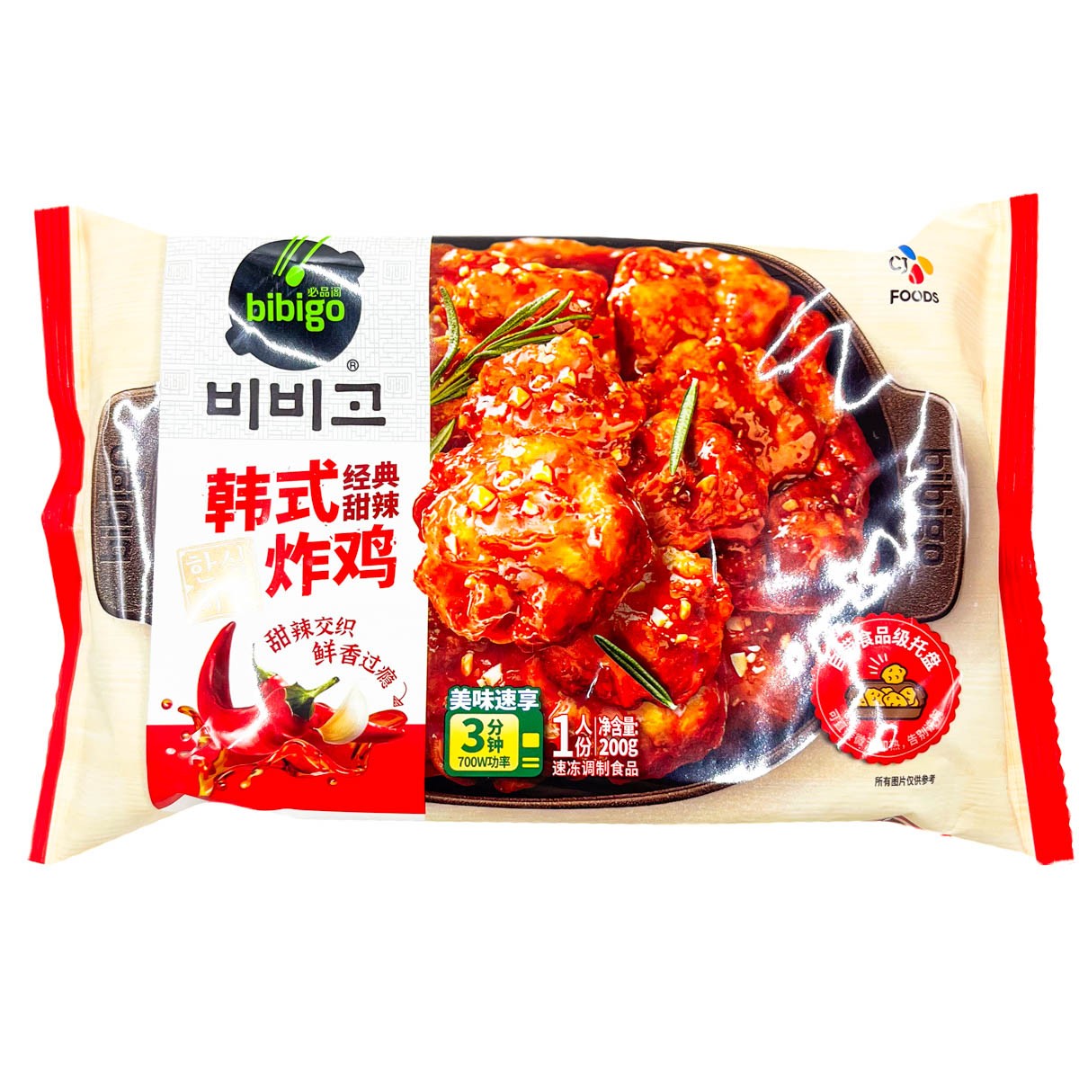 （26.3.21到期）四包蒜香酱油经典甜辣韩式炸鸡200g