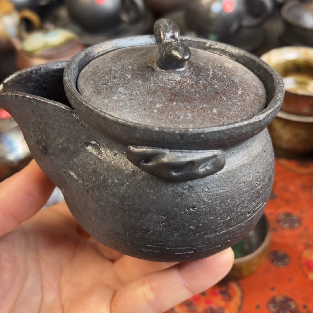 柴烧茶器主人杯杯柴烧