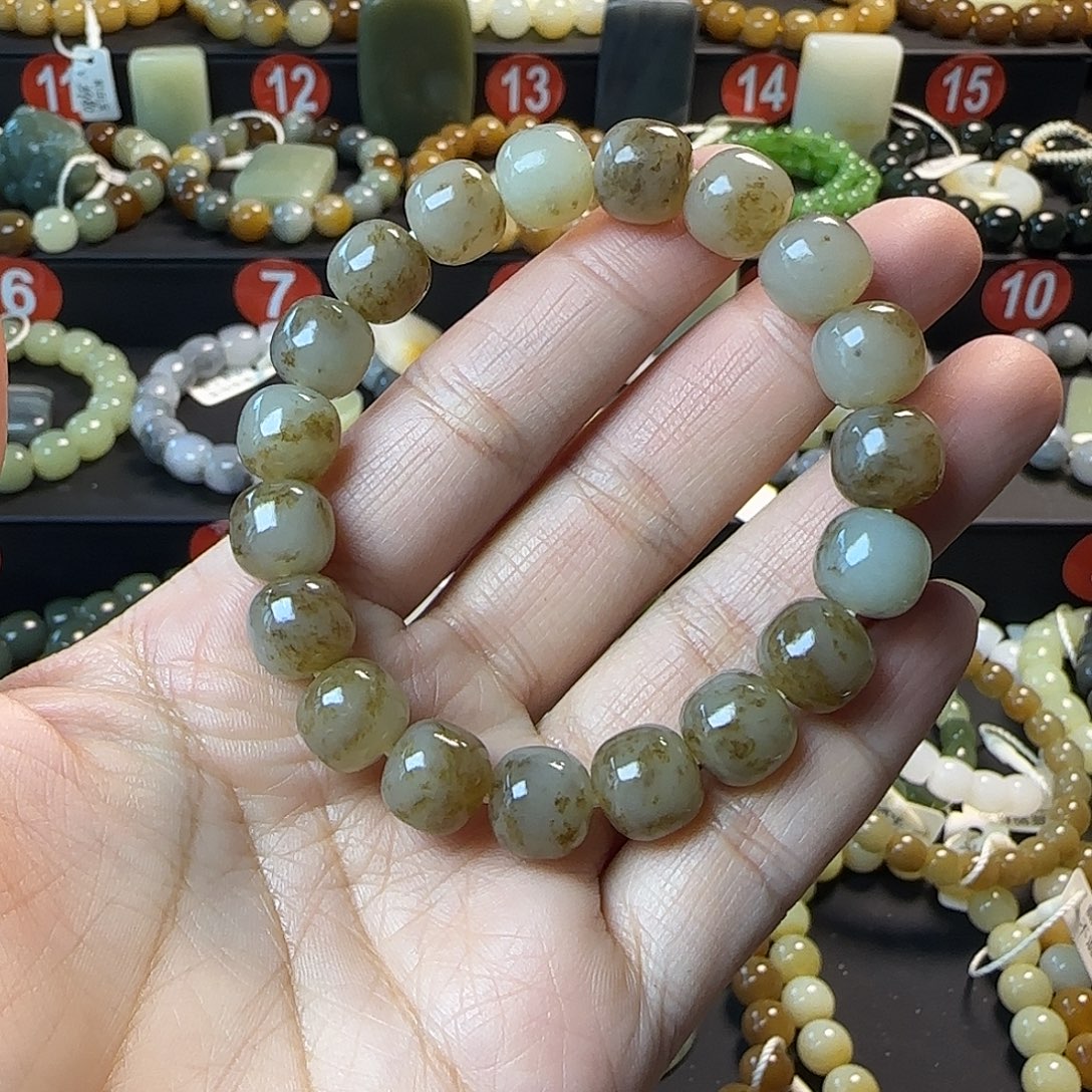 和田玉未镶嵌手链