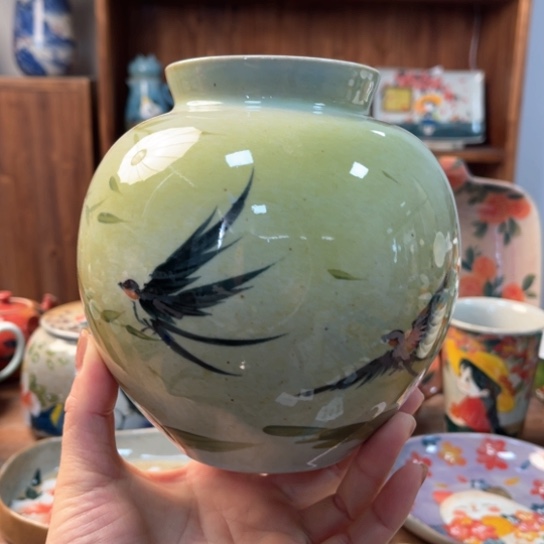 炉景德镇釉下手绘陶瓷 