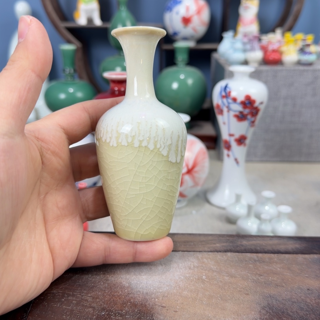 陶瓷手工小花器摆件