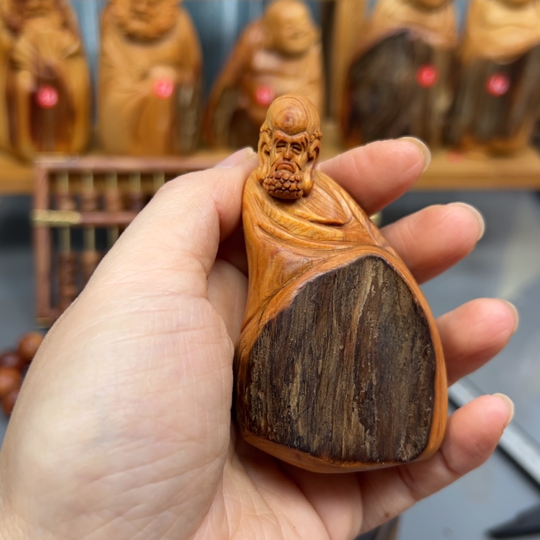 柏木崖柏木摆件手把件30