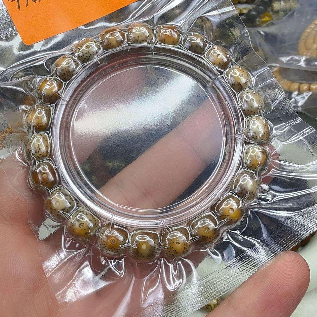 随***～星月菩提手串88火烧云星月菩提单圈10