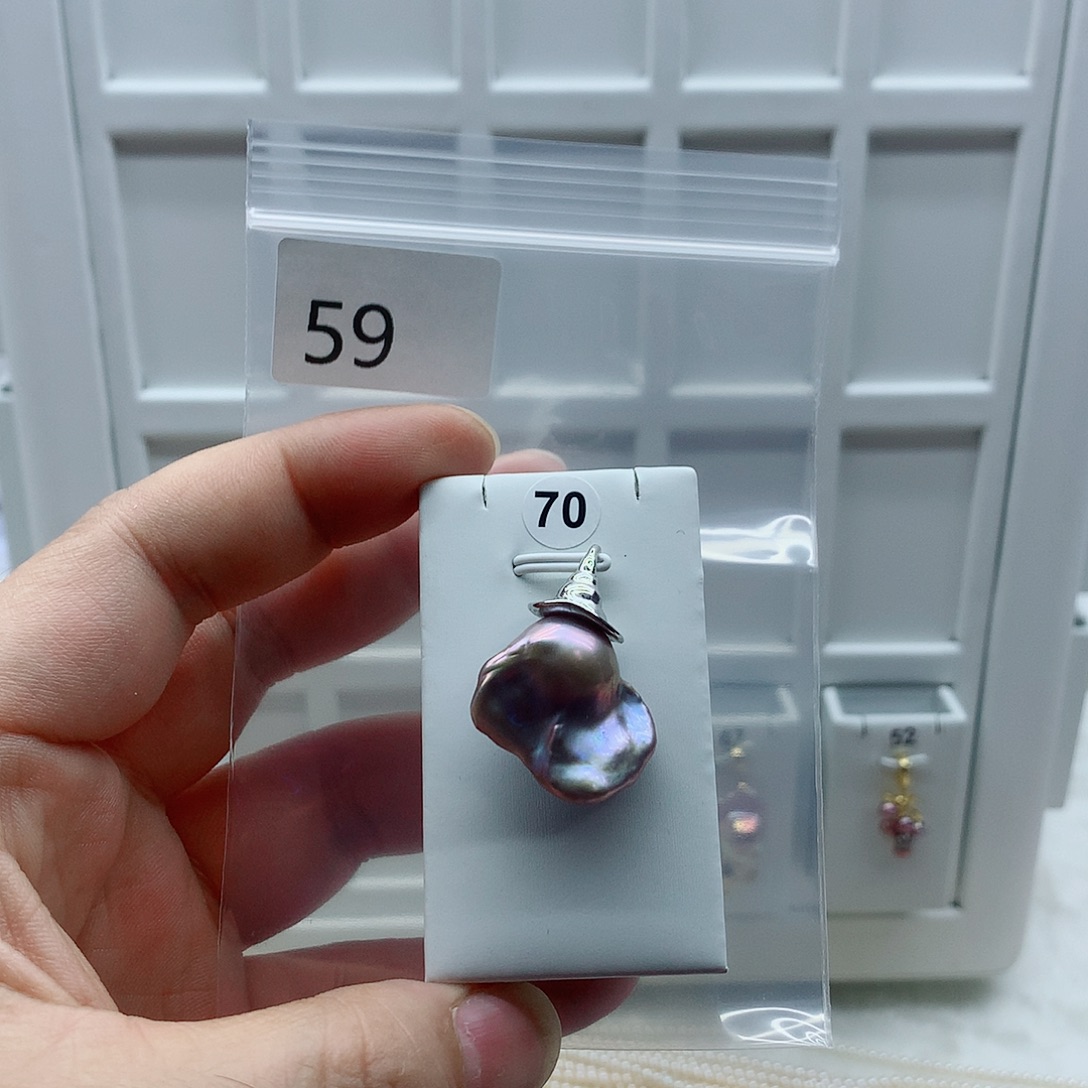 淡水珍珠合金吊坠(不含链)