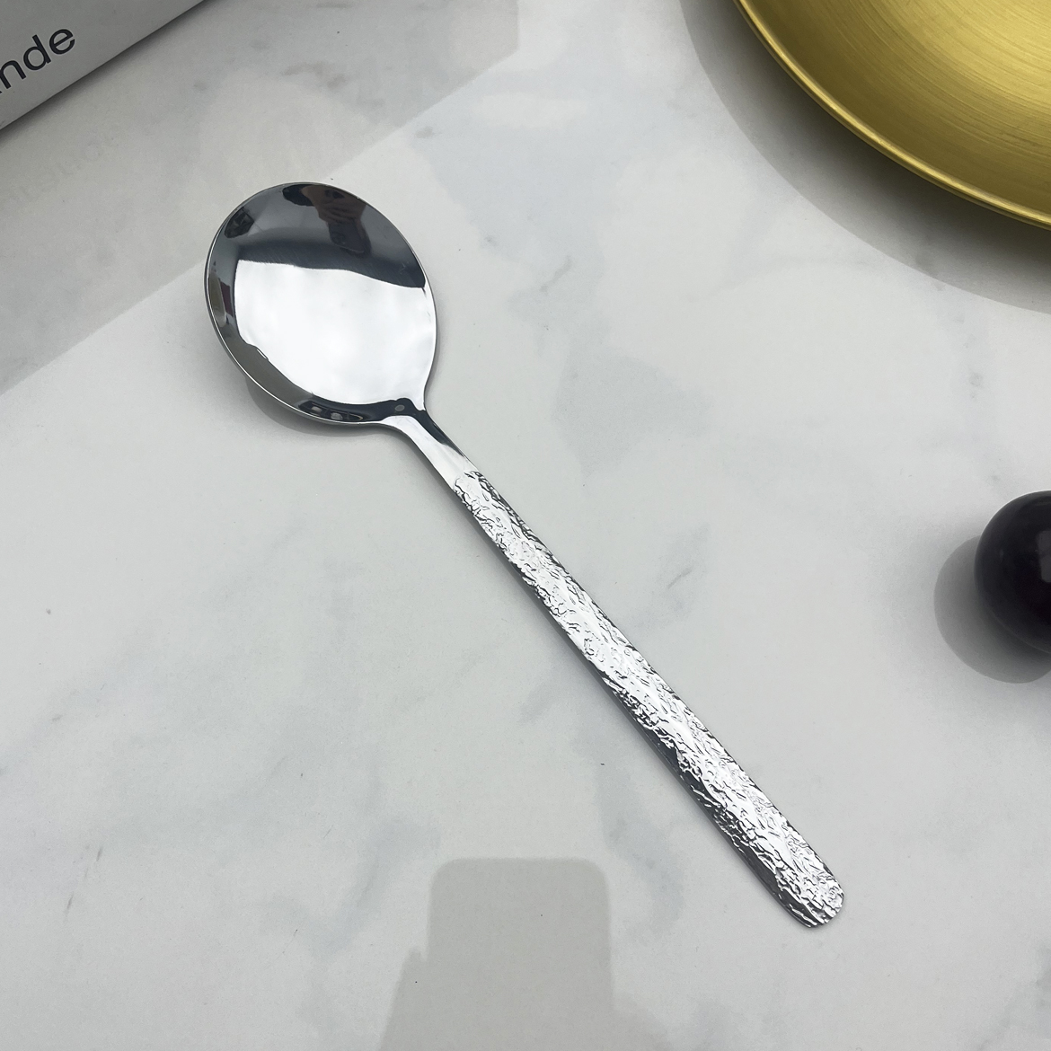 不锈钢冰裂纹吃饭勺