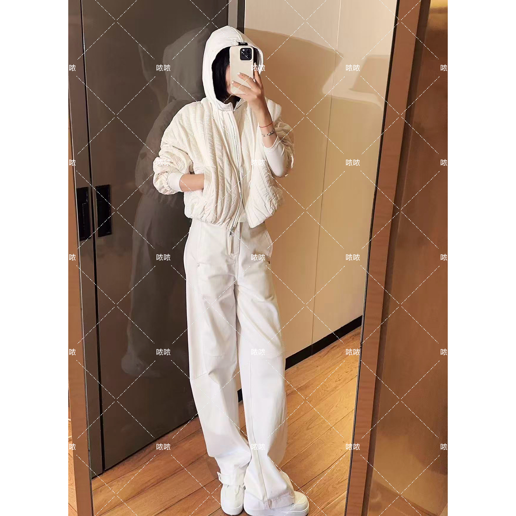 哝NONG-【泡芙外套】2025早秋新款坑条设计休闲外套上衣01992066