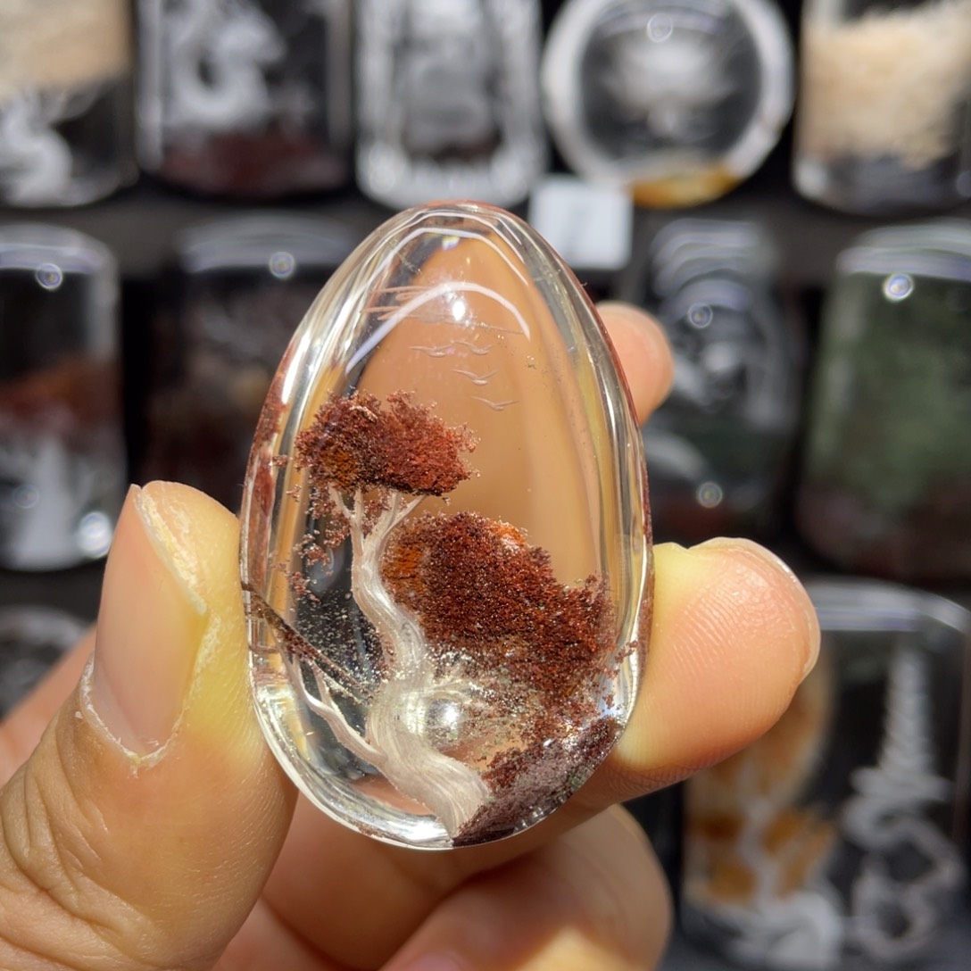 水晶颈饰未镶嵌发财树