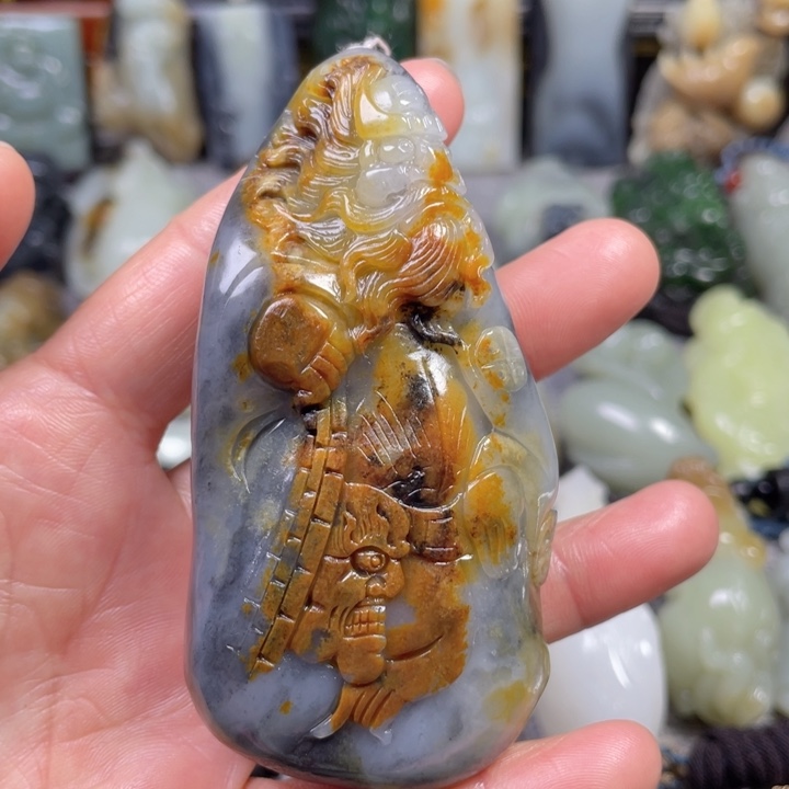 和田玉未镶嵌挂件