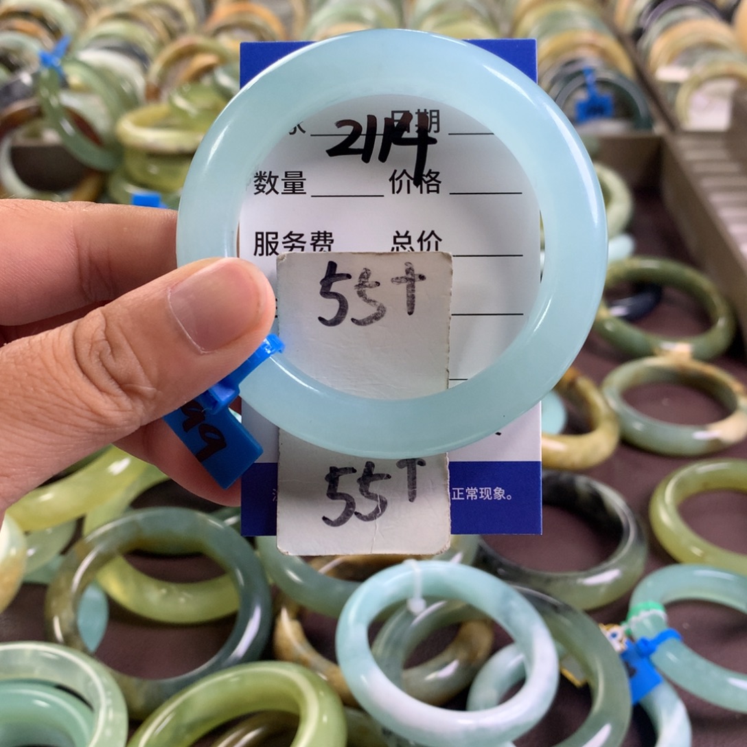 蛇纹石玉未镶嵌手镯2114