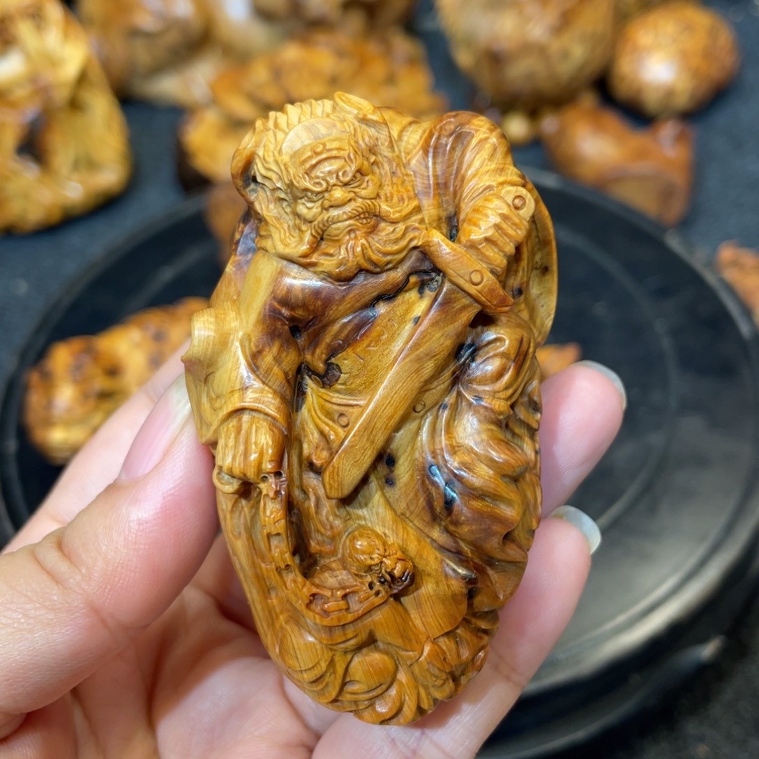 柏木（崖柏）太行精品陈化黑金虎皮留疤钟馗