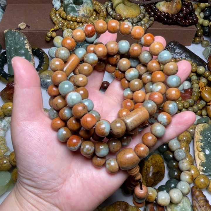 幸***3岫岩河磨玉（透闪石质玉）未镶嵌颈饰