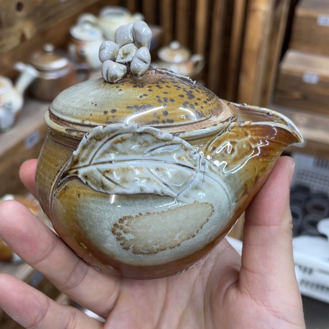 柴烧茶壶柴烧茶壶瑕