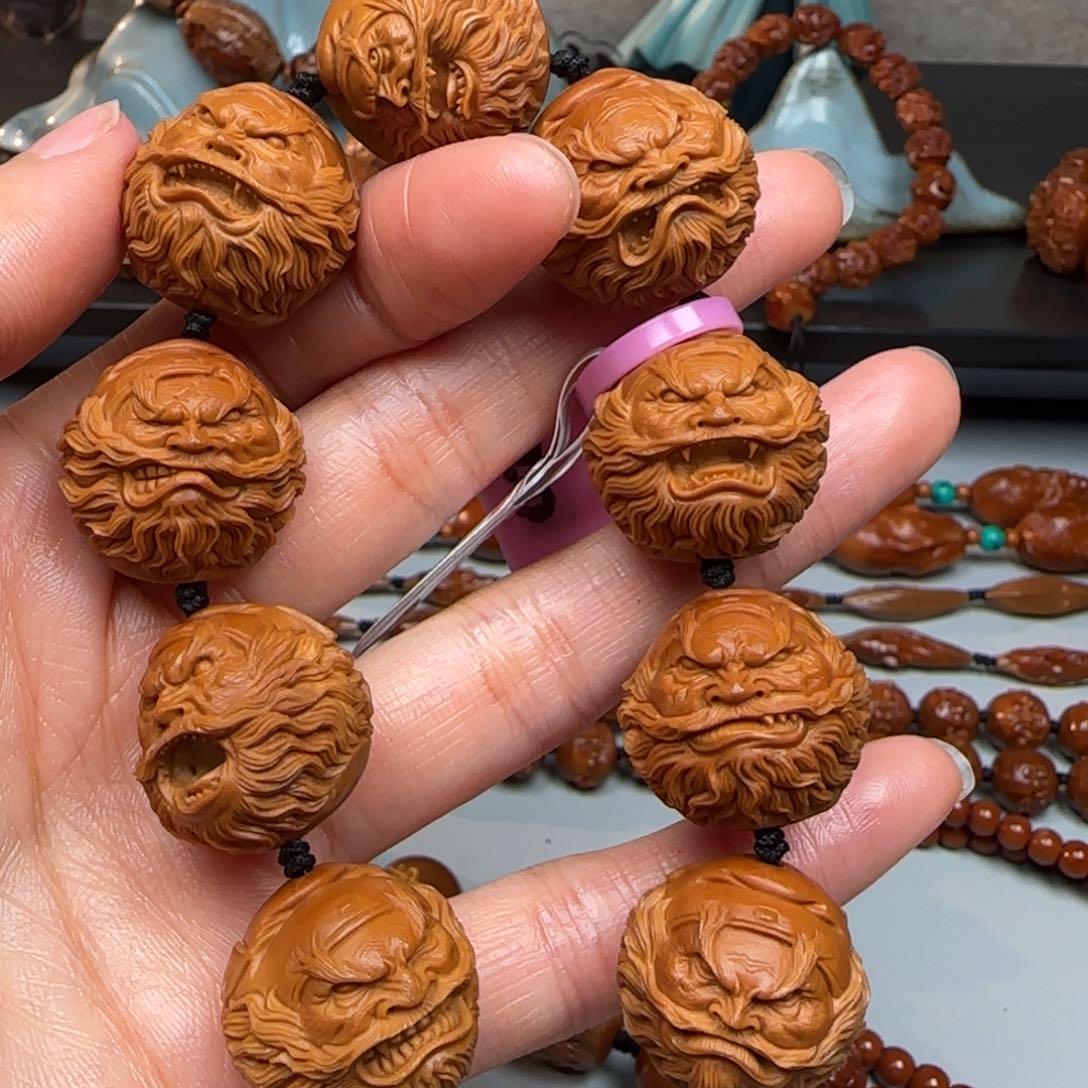 橄榄核手串/手链2.2尺寸钟馗头手串