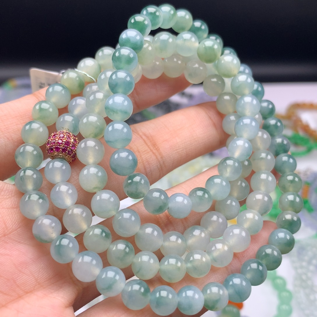 翡翠手链未镶嵌卡