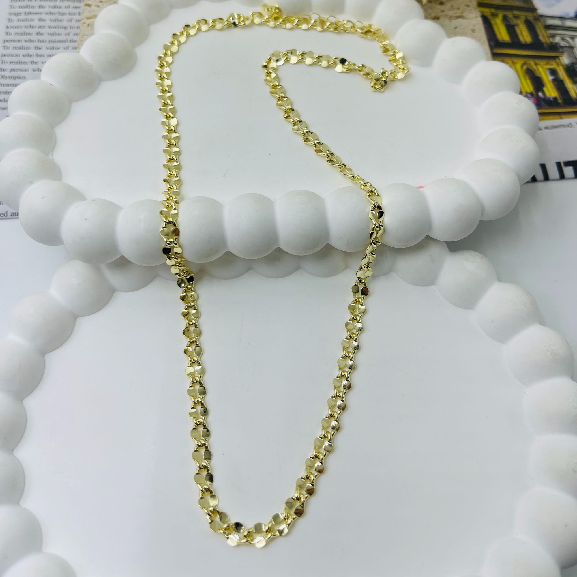 铜合金合成锆石项链 N1248-铜合金锆石项链