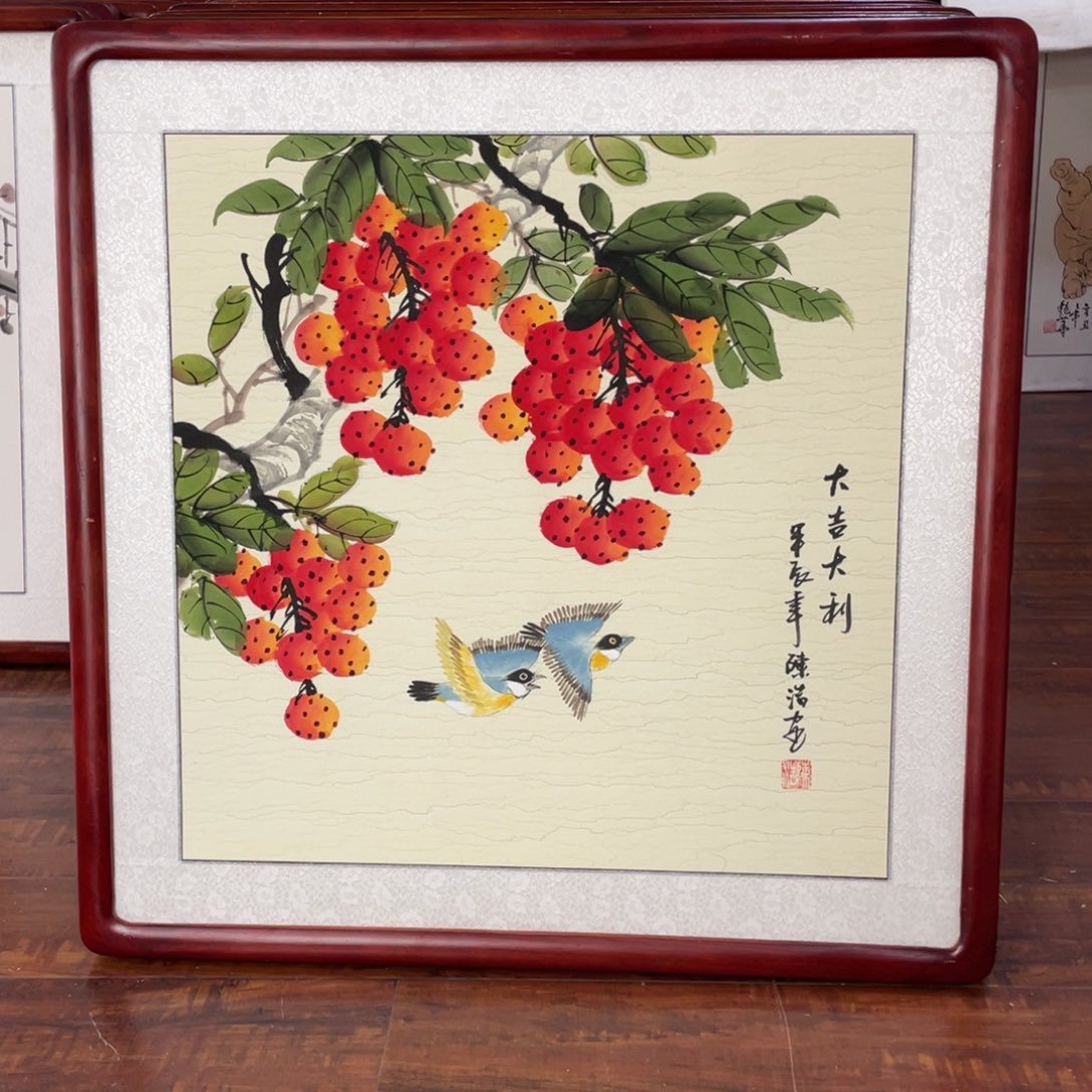 国画带框尺寸63*63厘米