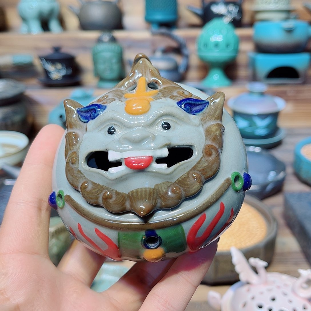 陶瓷茶具香炉摆件