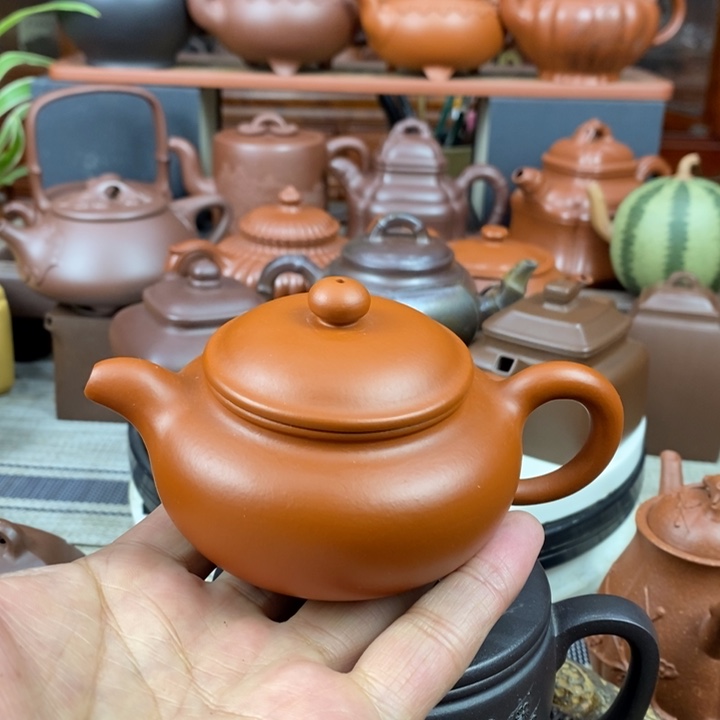 紫砂茶壶仿古150CC原矿赵庄朱泥特价
