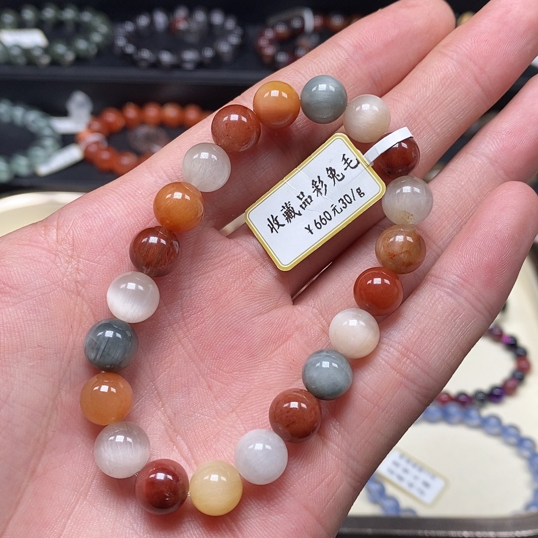 水晶手串未镶嵌手串9.0