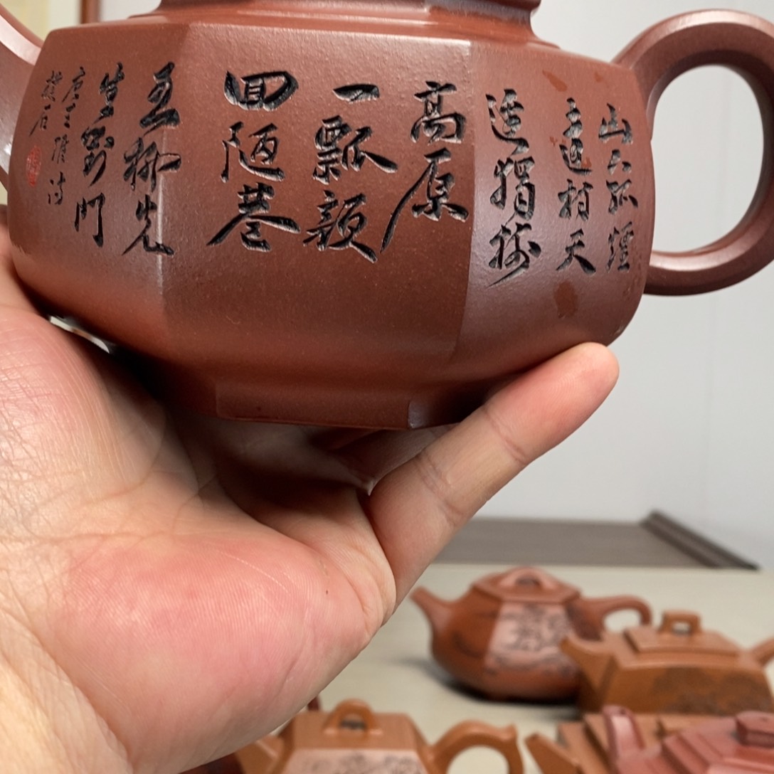 紫砂茶壶叨*原矿泥料传统工艺制作