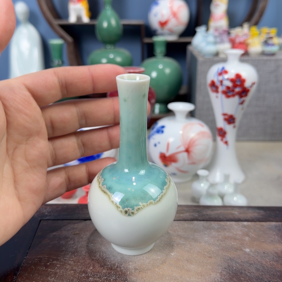 陶瓷手工小花器摆件