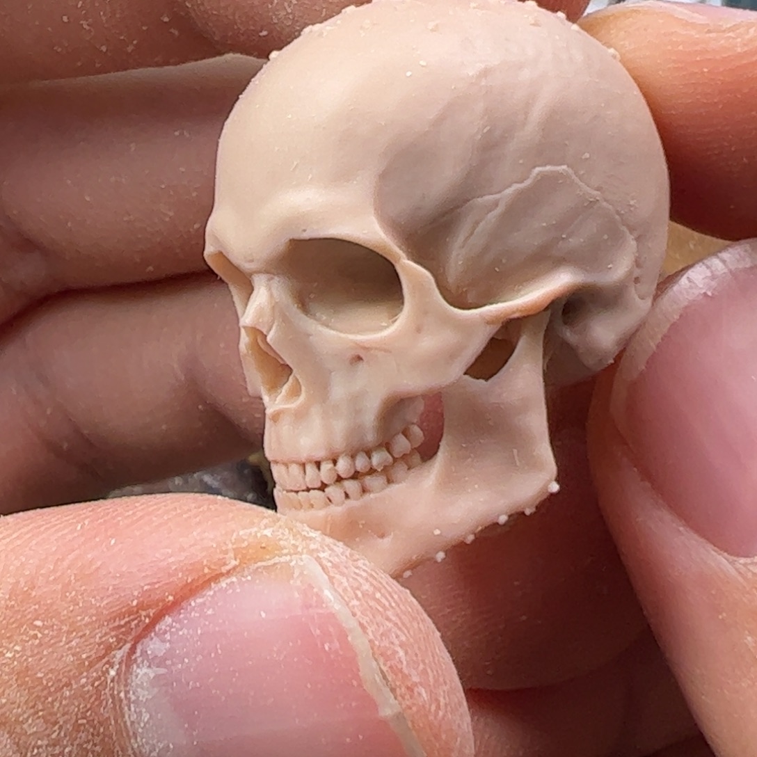 橄榄核手串/手链骷髅写实头骨一个