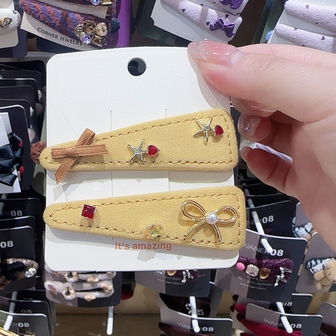 皮质铁合金蝴蝶结拜拜