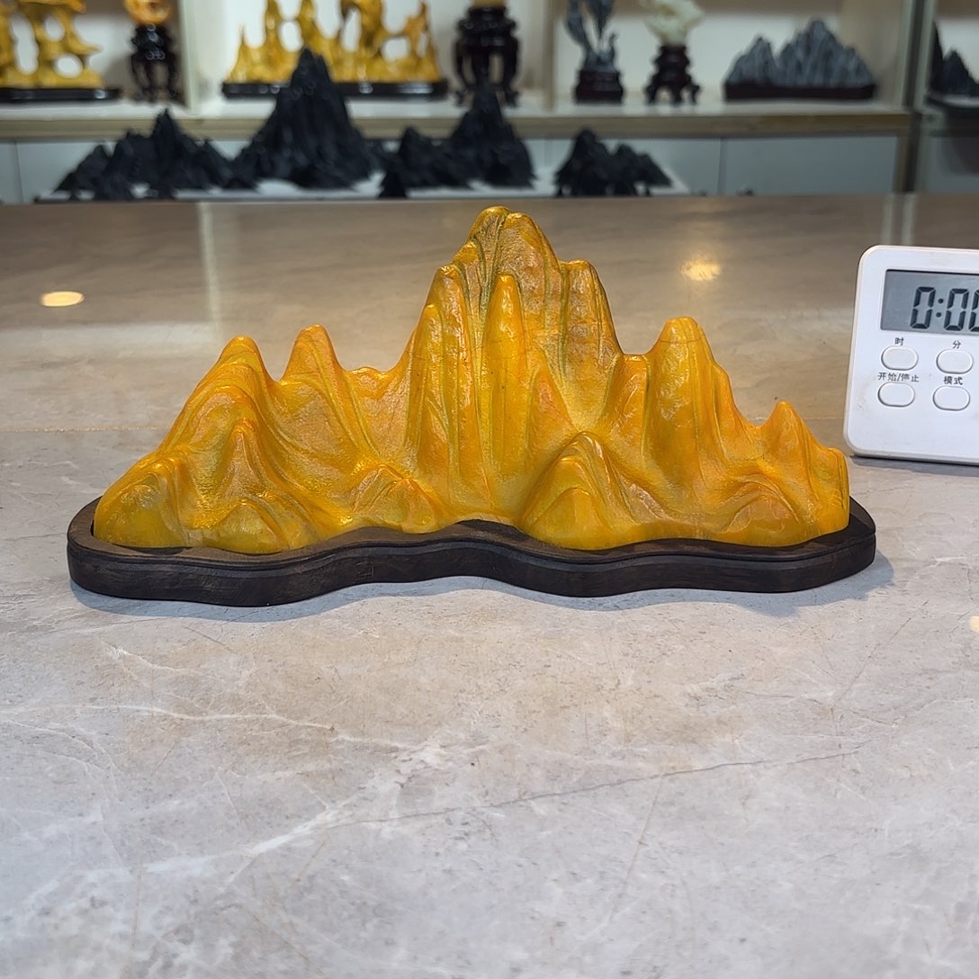 西****陶灵璧石手工雕刻奇石摆件