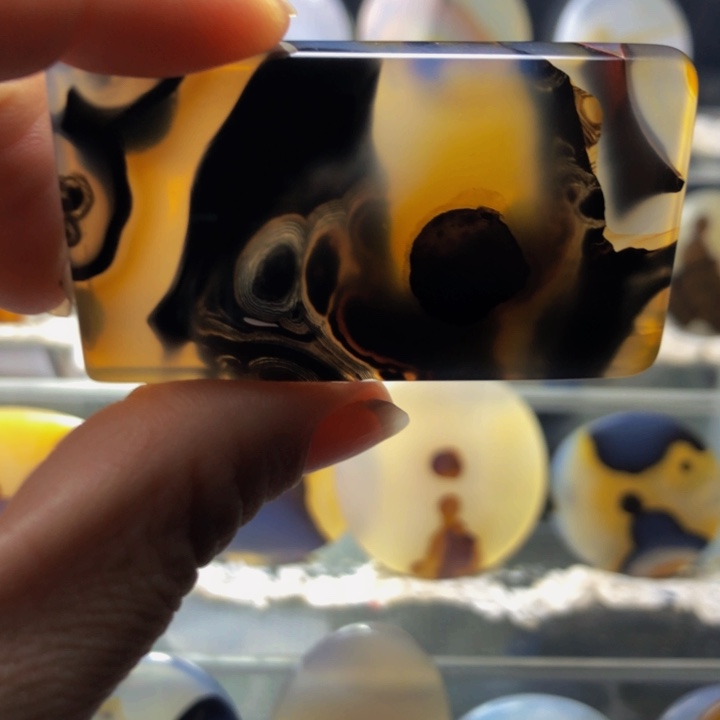 合金玛瑙/玉髓珠宝奇石84有瑕