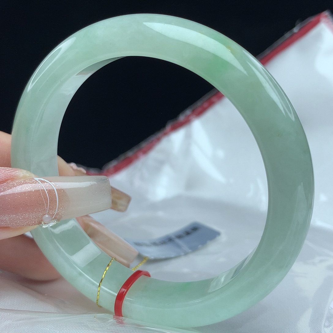 翡翠手镯未镶嵌小**儿54圈2944