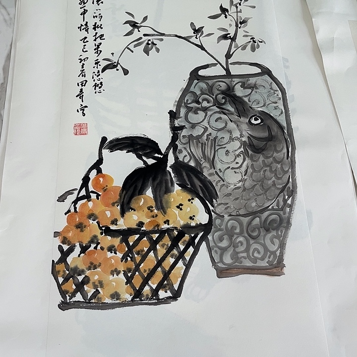 国画国画作品手绘作品