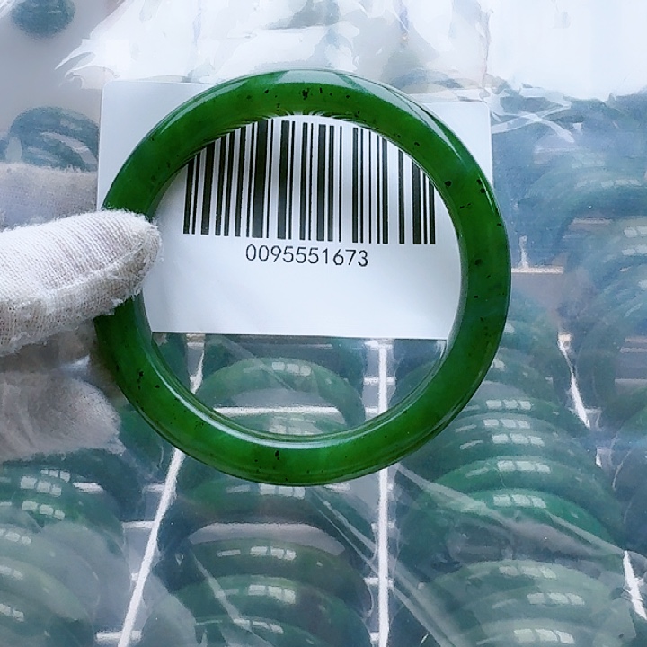 和田玉（碧玉）手镯未镶嵌61