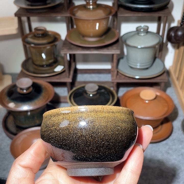 茶盏乌金龙窑柴烧
