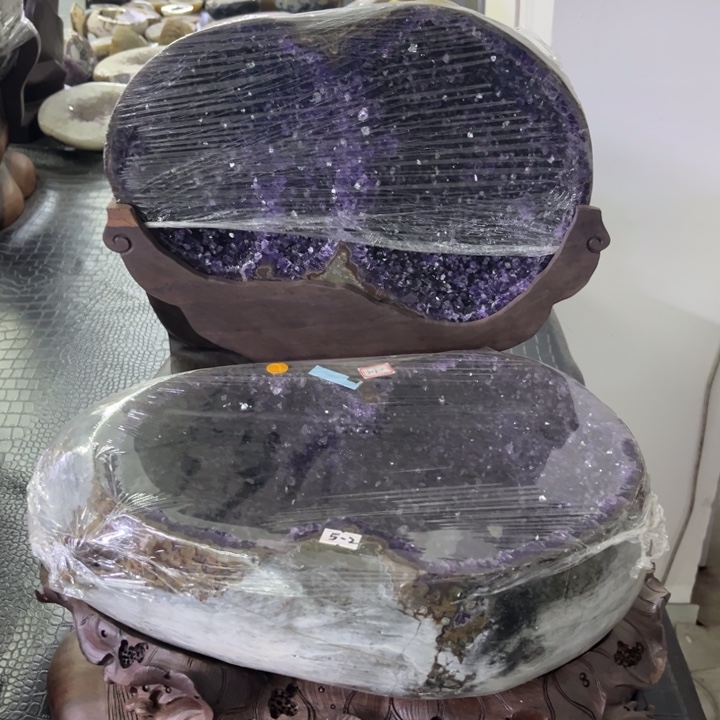 乌拉圭紫晶盆未镶嵌水晶