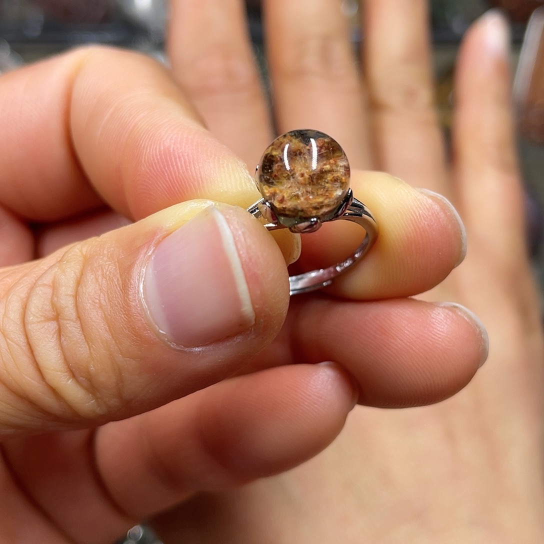 【闪购商品】水晶珠宝半成品银S925镶嵌戒指