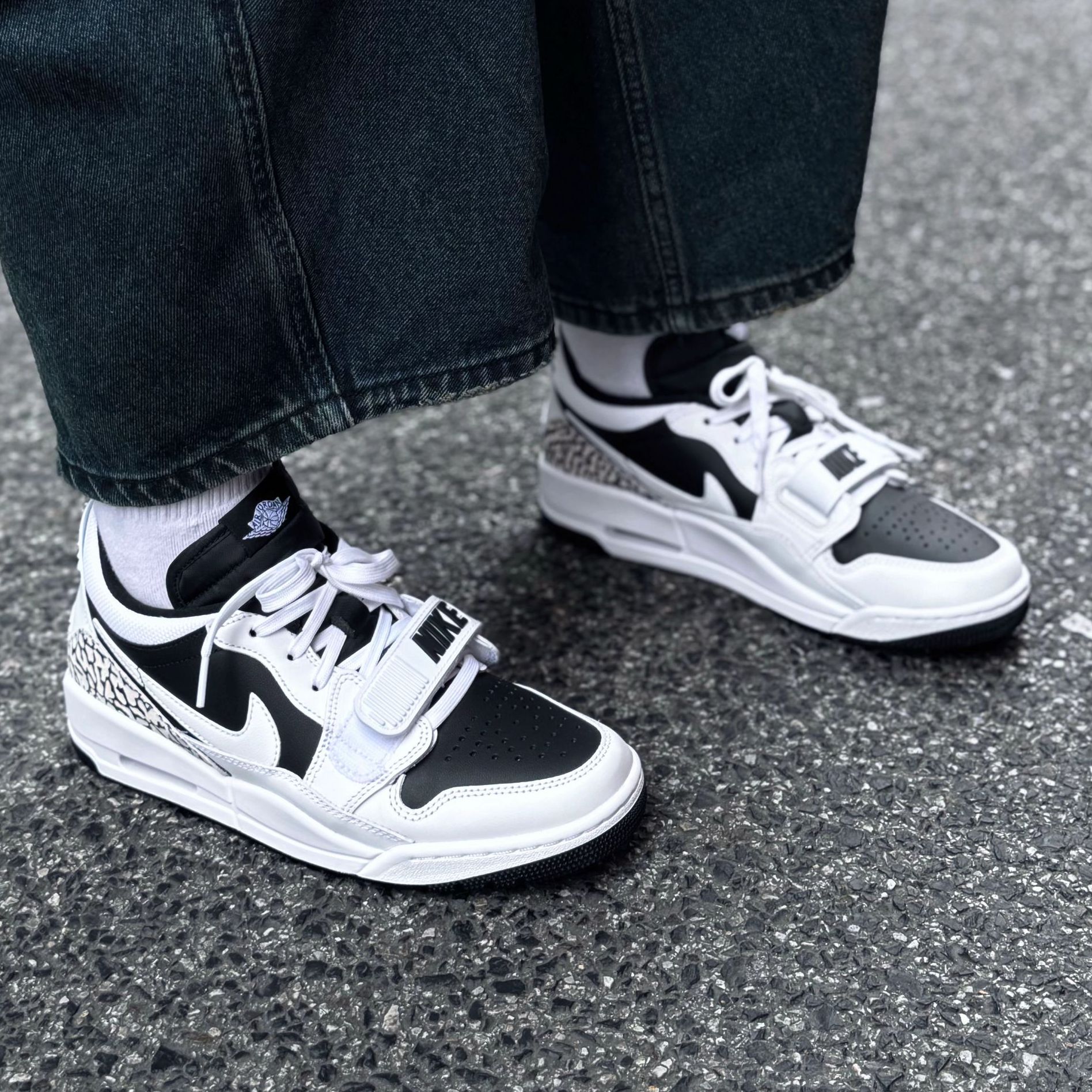 【滔搏联动】NIKE耐克乔丹AJ黑白低帮缓震休闲复古篮球鞋CD7069-111