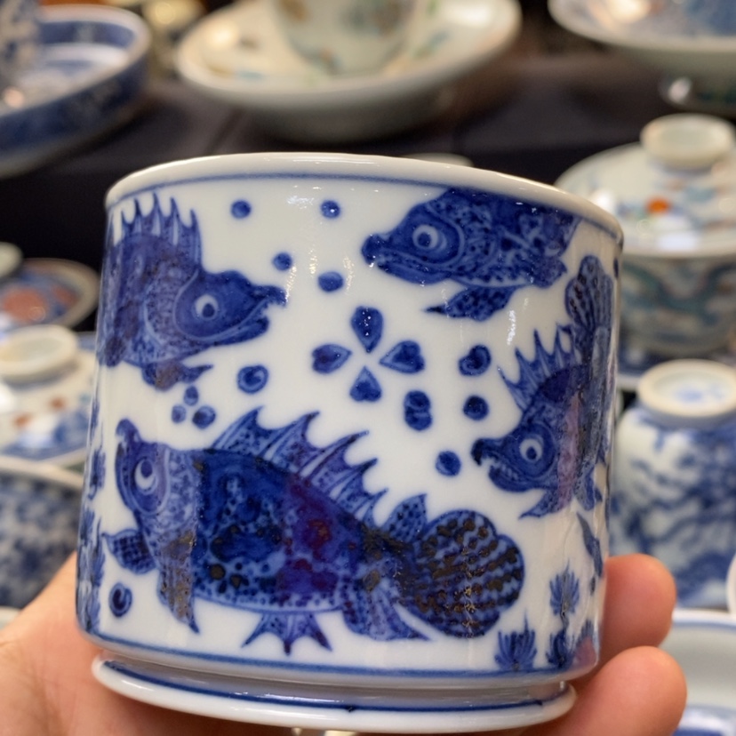 【闪购商品】景德镇青花主人杯