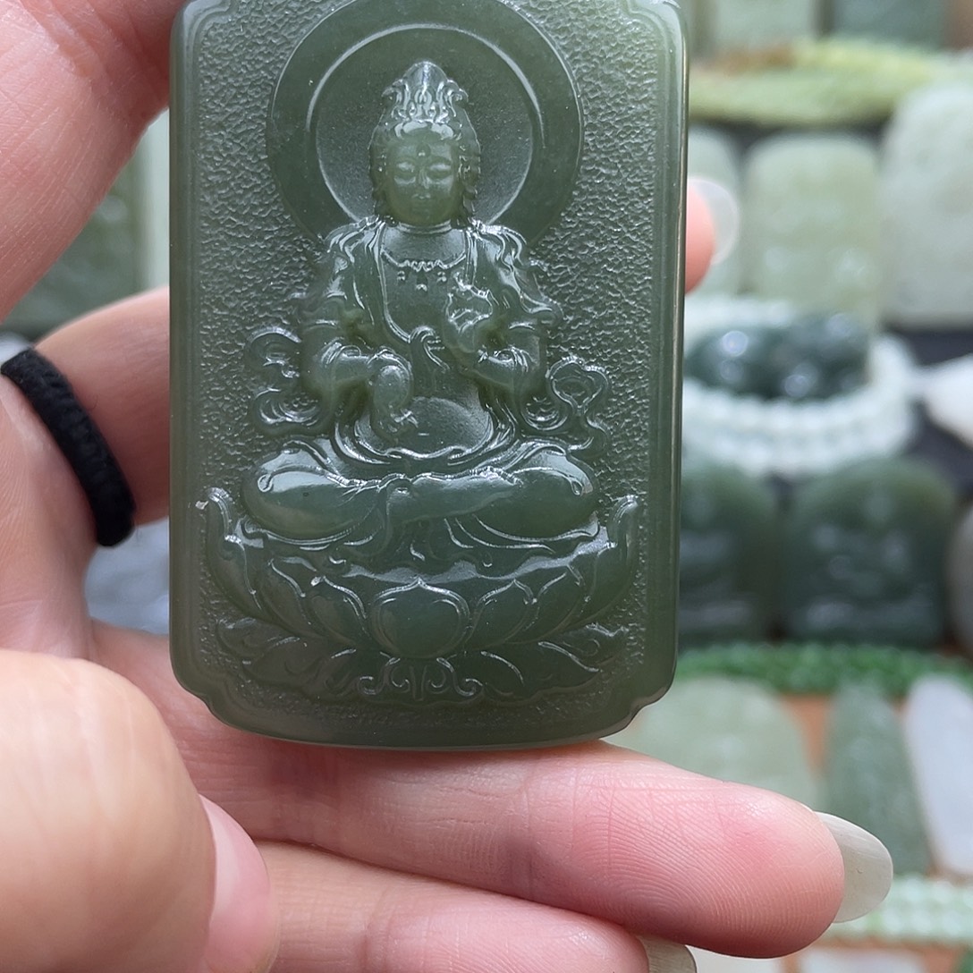 和田玉未镶嵌吊坠(不含链)