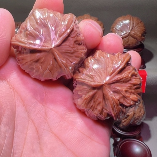 把件文玩核桃顶级球奔四座楼全品42边33高