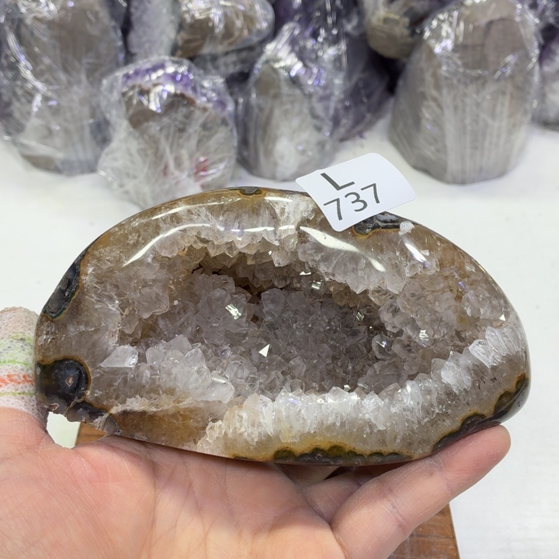 水晶未镶嵌摆件天然紫水晶