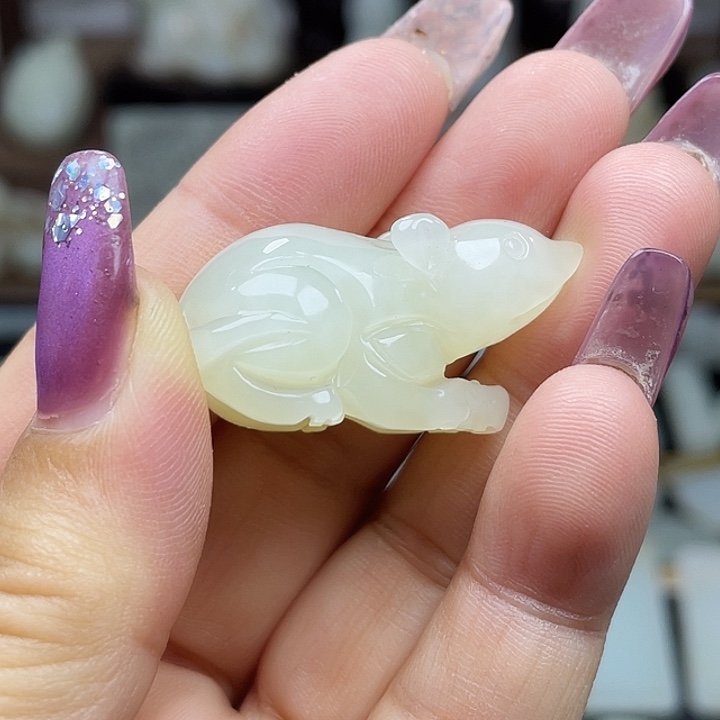 和田玉未镶嵌挂件