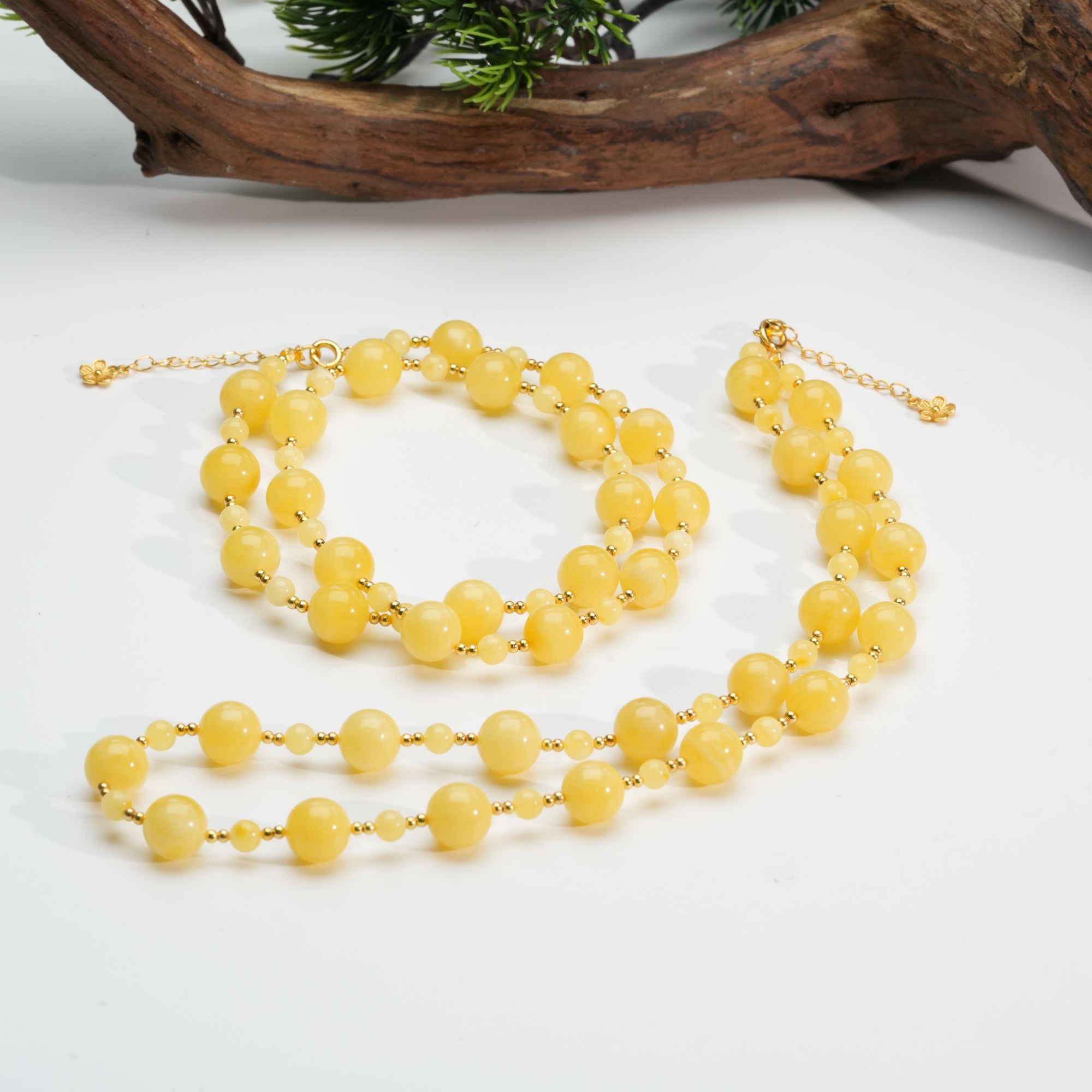 【小北好物】蜜蜡DIY圆珠项链【多样性发一件】QH03X1111